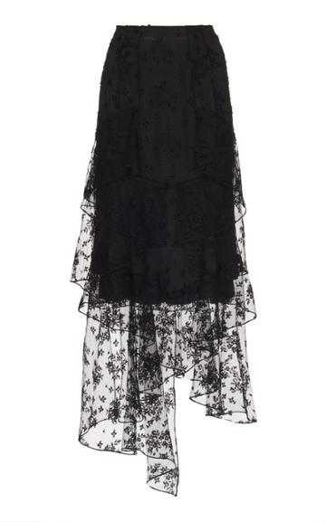 Olivier Theyskens Asymmetrical Lace Dress