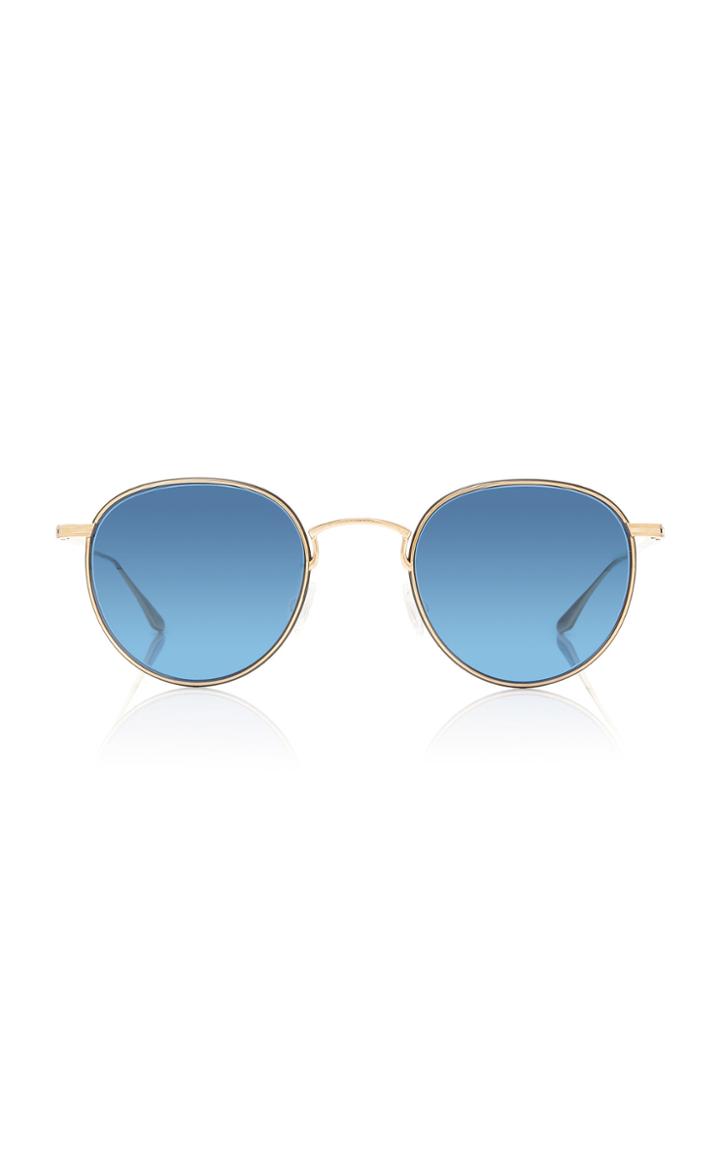 Barton Perreira Lancer Round-frame Metal Sunglasses