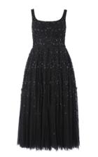 Needle & Thread Snowflake Sequin-embellished Tulle Midi Dress Size: 6