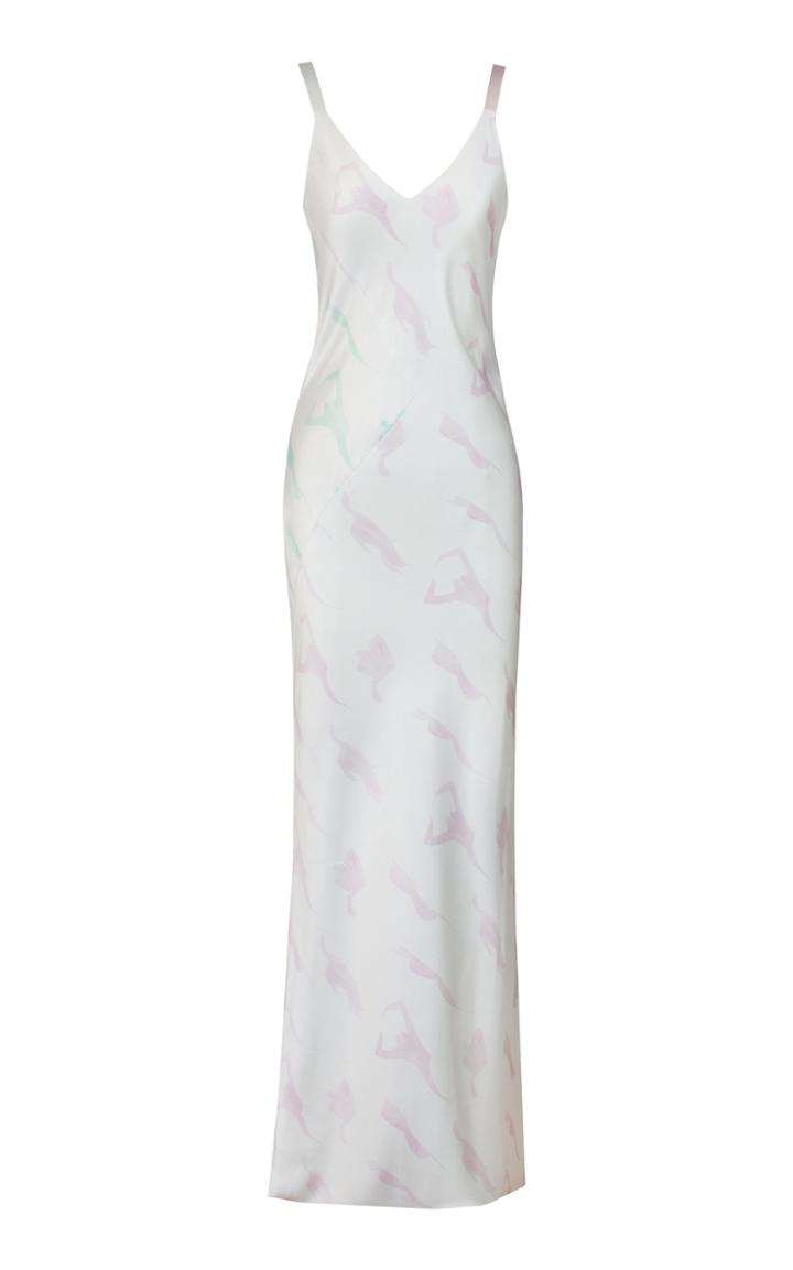 Moda Operandi Alejandra Alonso Rojas Printed Silk-satin Dress Size: 4