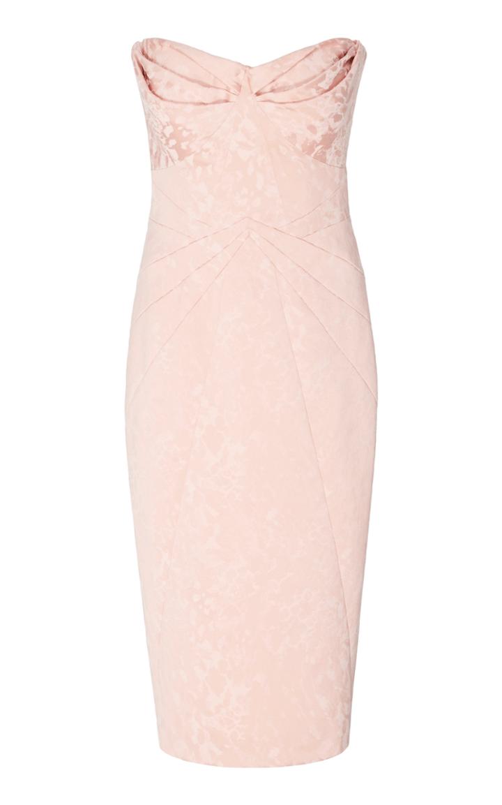 Moda Operandi Zac Posen Printed Crepe Midi Dress Size: 0