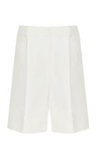 Victoria Victoria Beckham Wide-leg Cotton-nylon Shorts