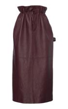 Miu Miu Leather Midi Skirt