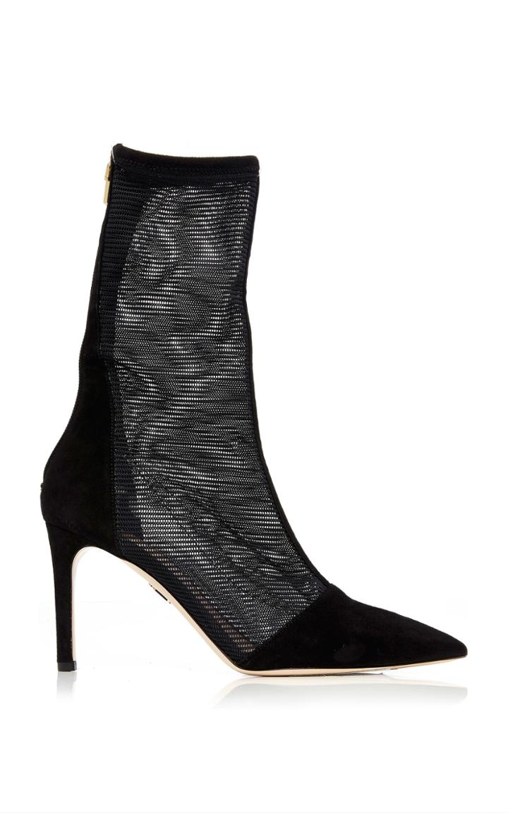 Cushnie Et Ochs Enzo Mesh Mid Length Boot