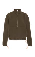 Paris Georgia Cropped Pullover With Zipper Detail