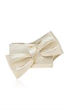 Paule Ka Metallic Sheepskin Clutch