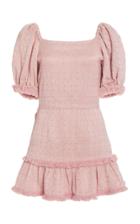 Moda Operandi Loveshackfancy Anissa Cotton-jacquard Mini Dress