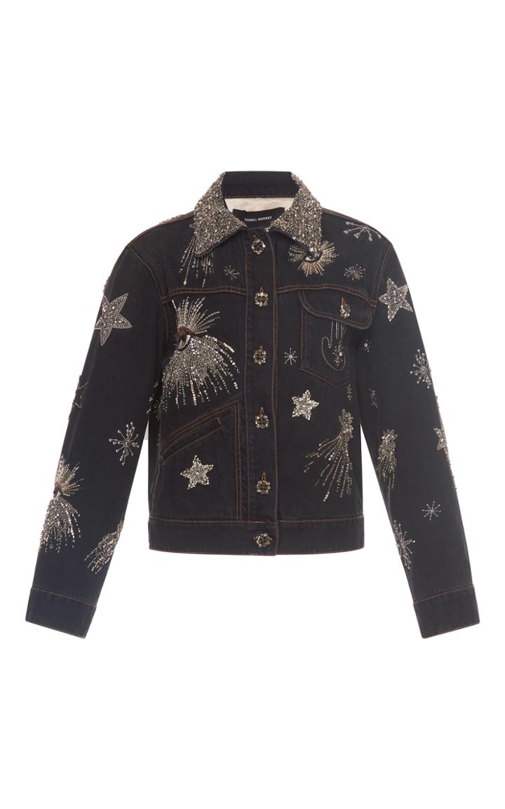 Isabel Marant Eloise Embellished Denim Jacket