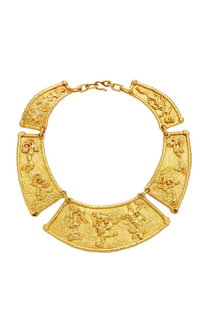 Jean Mahie 22k Yellow Gold Ronde De Joie Necklace