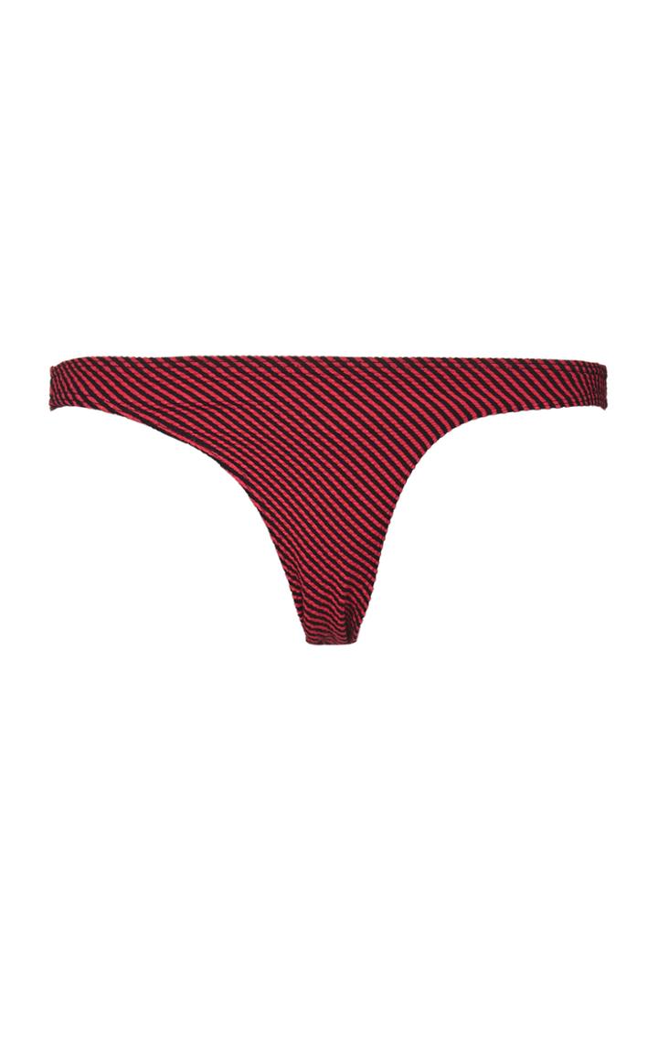 Onia Ashley Striped Bikini Bottom