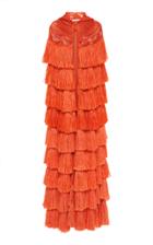 Naeem Khan Hooded Fringe Cape