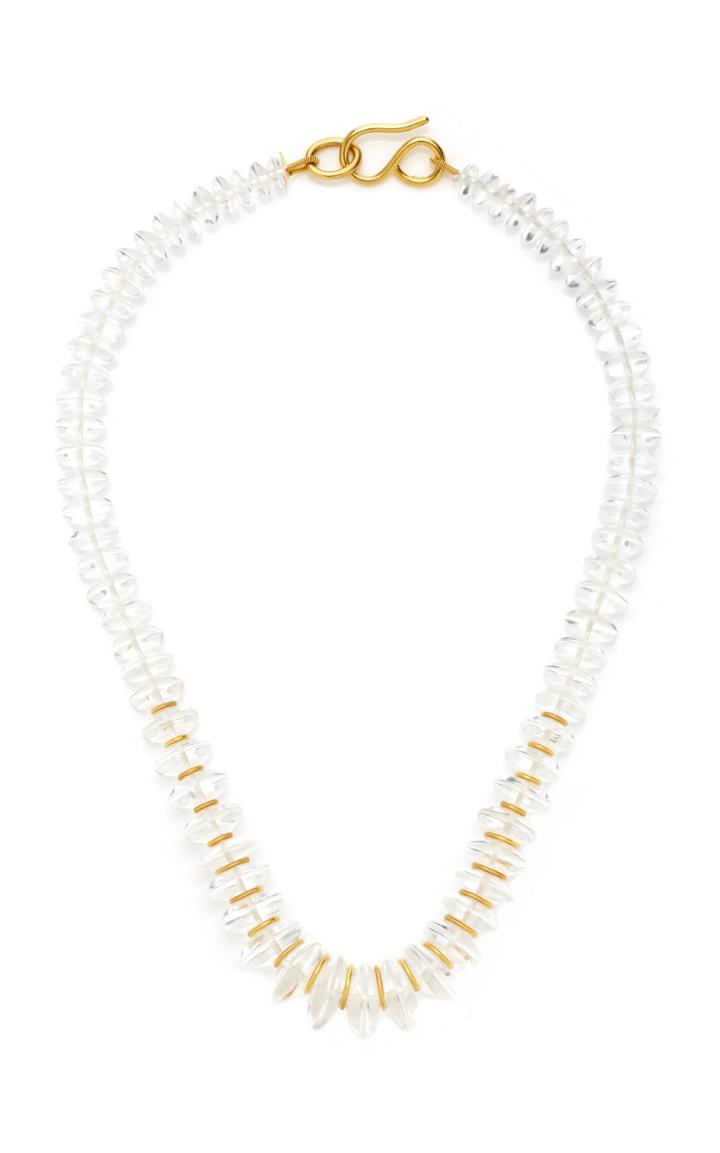 Moda Operandi Loren Nicole 22k Yellow Gold Drop Necklace