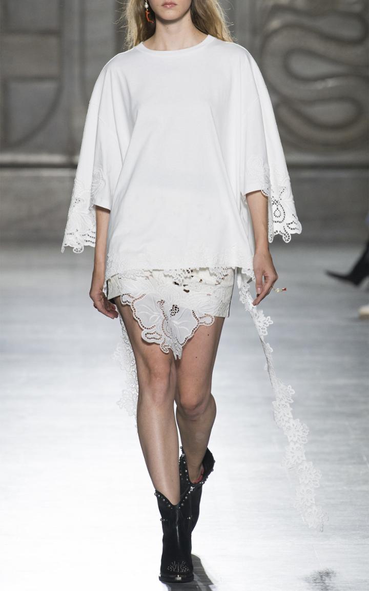 Fausto Puglisi Macrame Jersey Tee