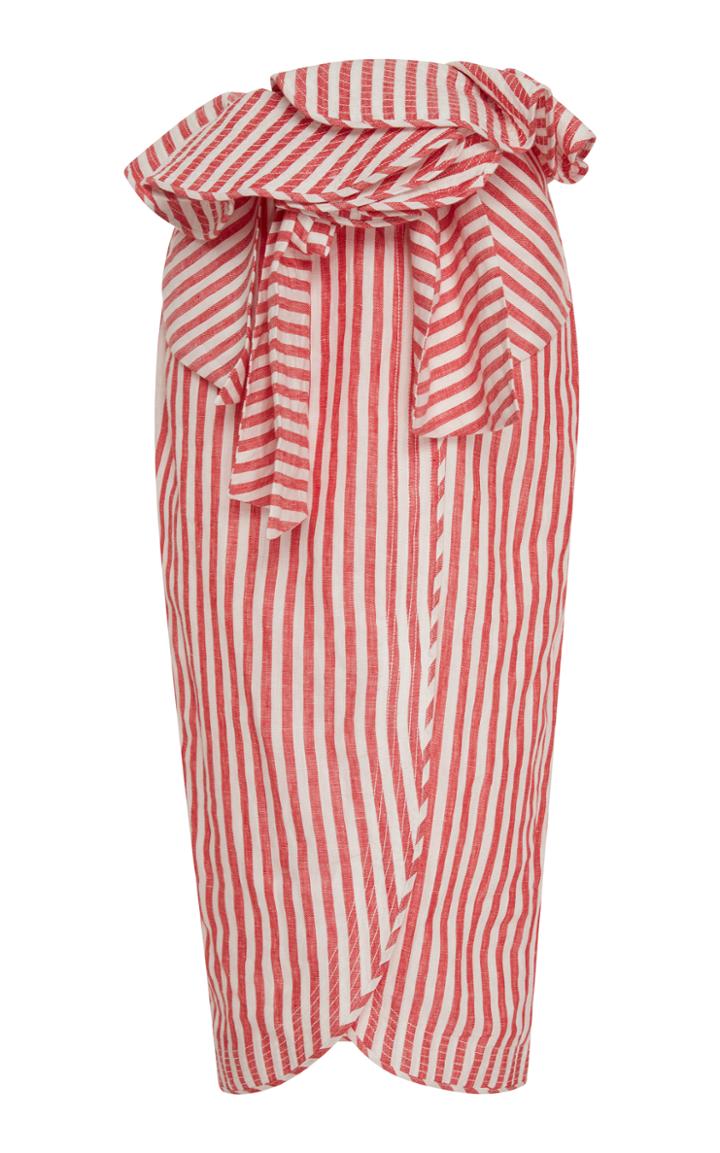 Johanna Ortiz Mil Rayas Linen Skirt