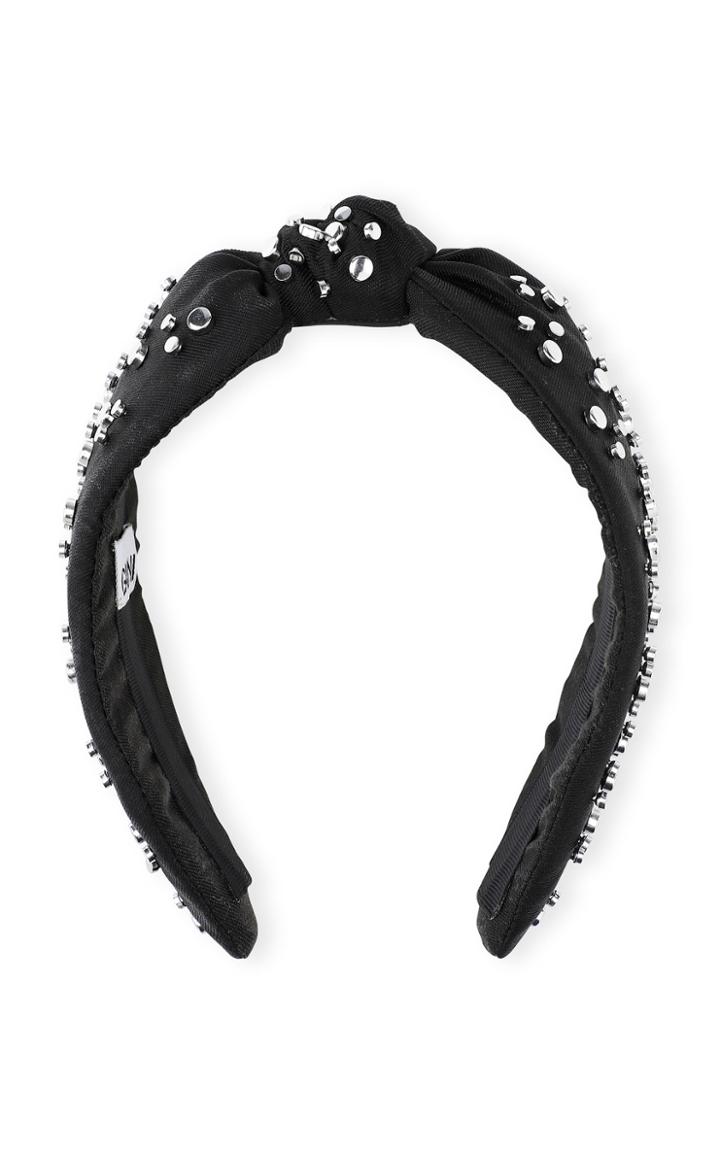 Ganni Studded Nylon Headband