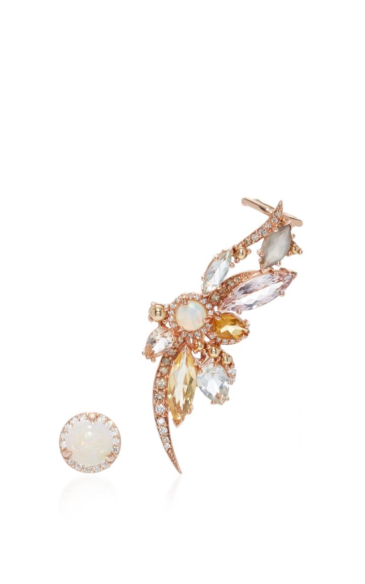Anna Sheffield Swallowtail Rosette Earrings