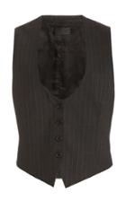 Moda Operandi Nili Lotan Colin Pinstriped Wool Vest