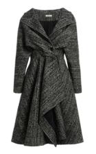 Moda Operandi Alexandre Blanc Draped Tweed Coat