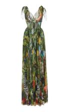 Moda Operandi Dolce & Gabbana Jungle-printed Georgette Dress Size: 36