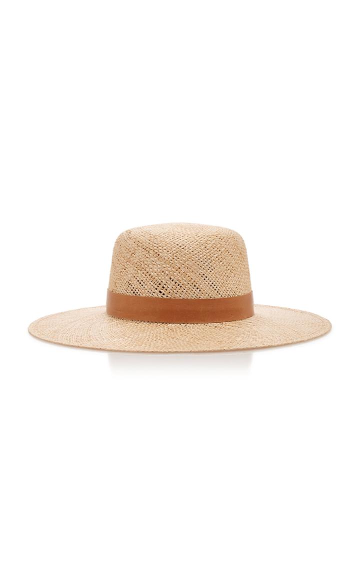 Janessa Leone Kerry Wide-brim Straw Hat Size: M