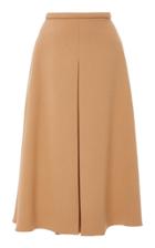 Rochas A-line Wool And Silk-blend Midi Skirt
