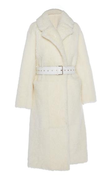 Common Leisure Love Shearling Collared Coat