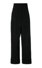 Alberta Ferretti Ultra High-rise Gabardine Wide-leg Pants