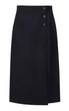 Moda Operandi Le17 Septembre High-rise Wrap-effect Wool-blend Skirt