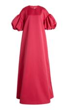 Moda Operandi Huishan Zhang Celeste Puff-sleeve Satin Gown