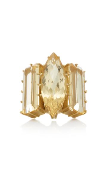 Lfrank One-of-a-kind Triple Golden Beryl Ring