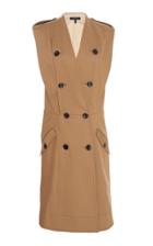 Derek Lam Two-tone Double-breasted Cady Dress