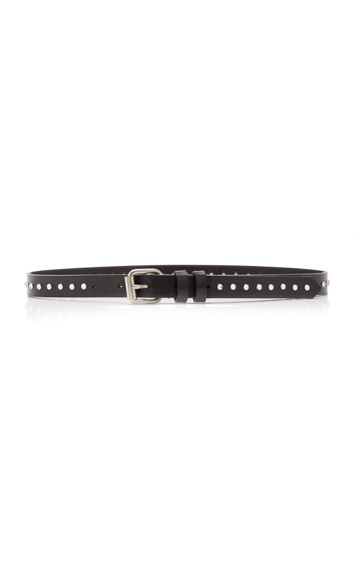 Philosophy Di Lorenzo Serafini Skinny Stud-embellished Leather Belt
