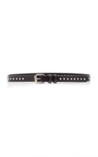 Philosophy Di Lorenzo Serafini Skinny Stud-embellished Leather Belt