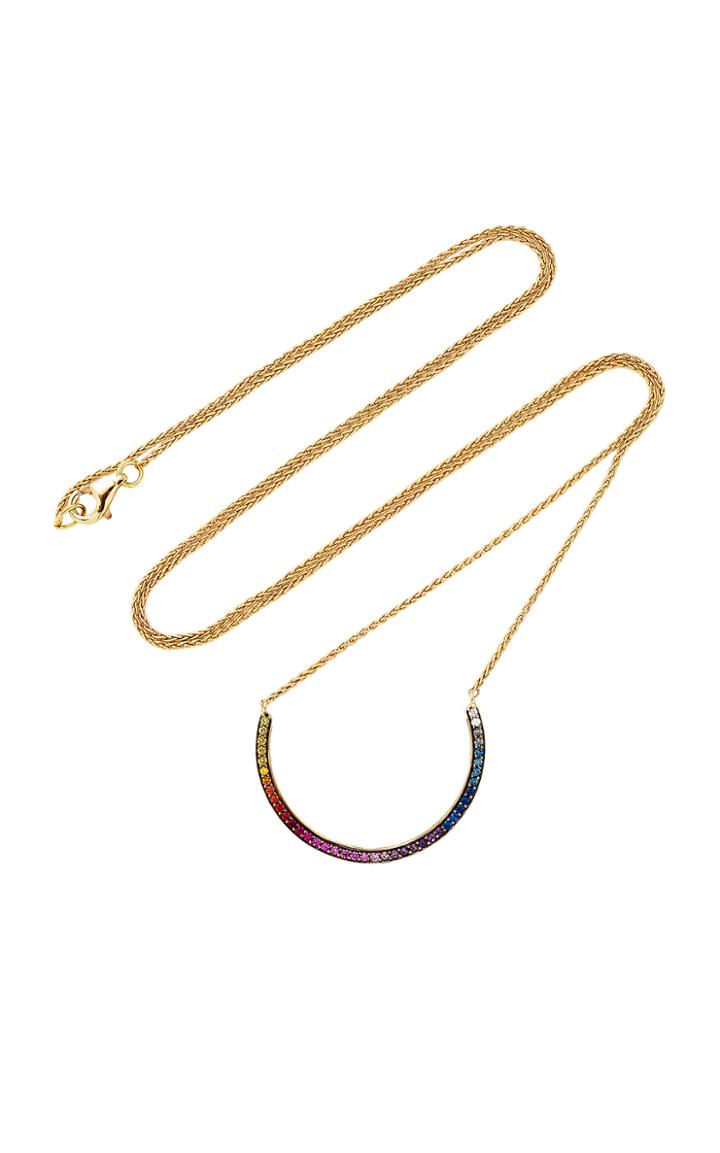 Noor Fares Chandra Crescent Pendant Necklace