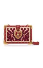Dolce & Gabbana Heart Lock Wood Box Clutch