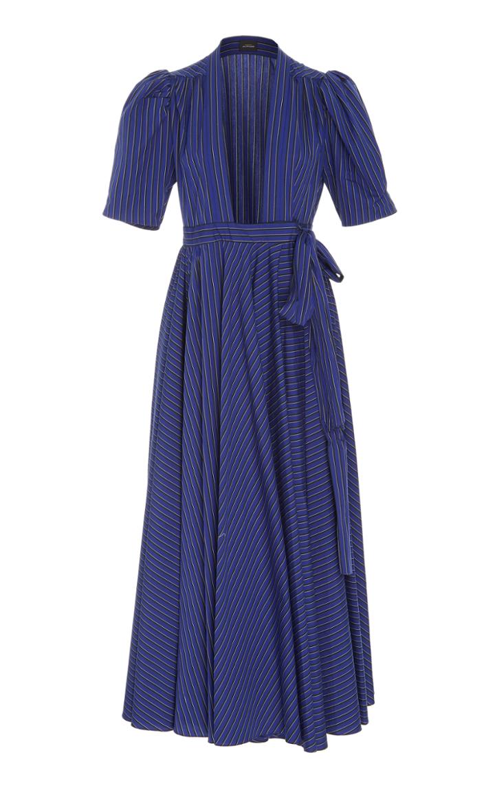 Jill Stuart Rianne Stripe Cotton Wrap Dress