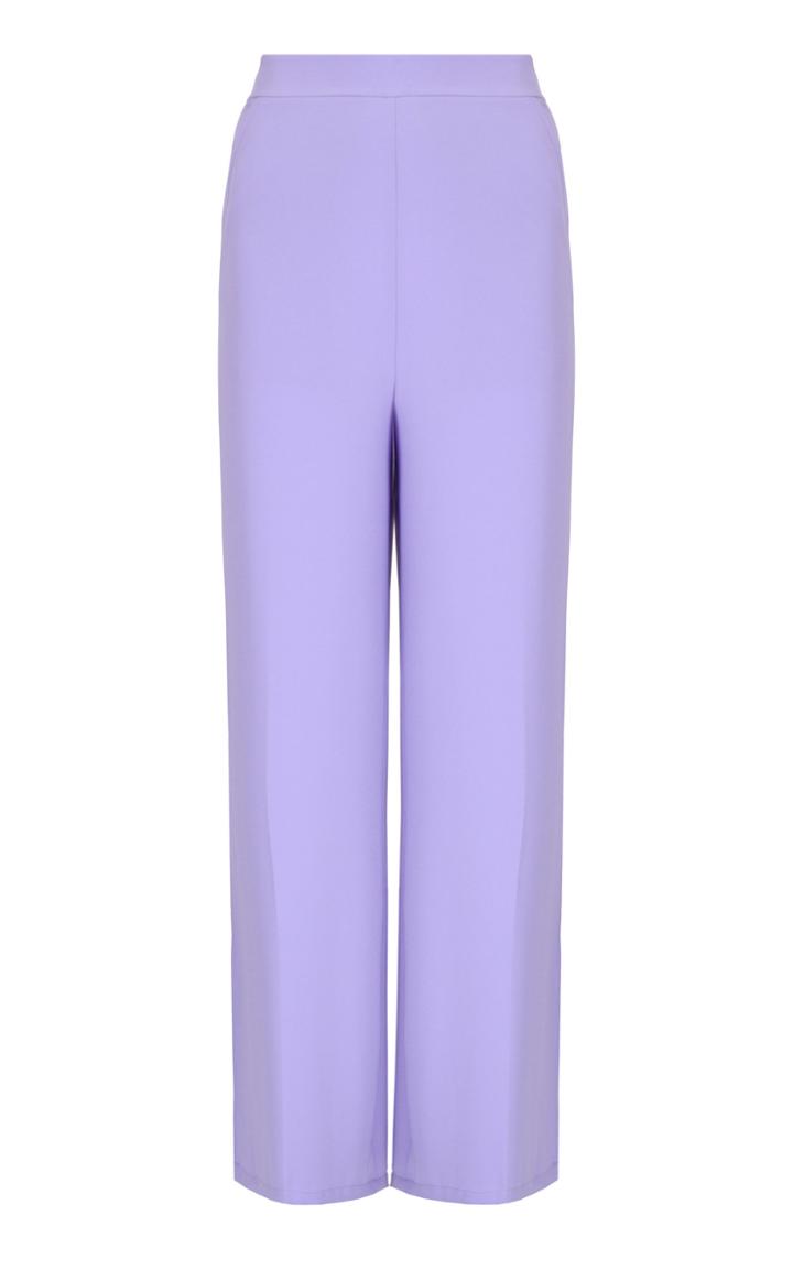 Amal Al Mulla Lavender Flared Pants With Side Pockets
