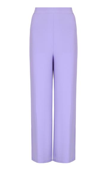 Amal Al Mulla Lavender Flared Pants With Side Pockets