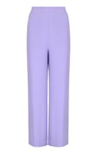 Amal Al Mulla Lavender Flared Pants With Side Pockets