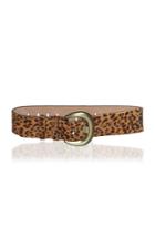 Dundas Leopard Wide Leather Belt
