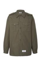 Givenchy Cotton And Linen Twill Military Shirt