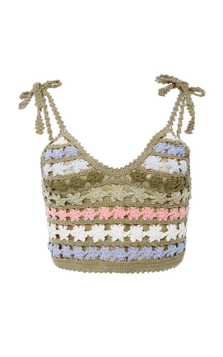 She Made Me Maala Cotton Crochet Cami