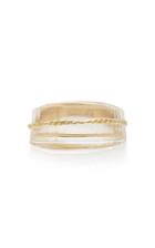 Kika Alvarenga Facetas 18k Gold And Quartz Ring