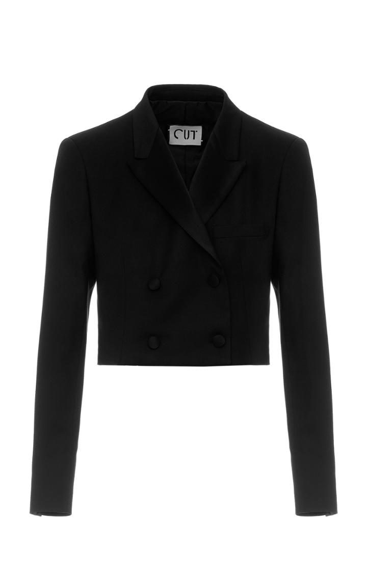 Moda Operandi Studio Cut Cady Cropped Blazer Size: S