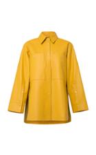 Dorothee Schumacher Modern Shirting Oversized Leather Jacket