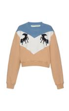 Off-white C/o Virgil Abloh Twisting Horses Crewneck Pullover