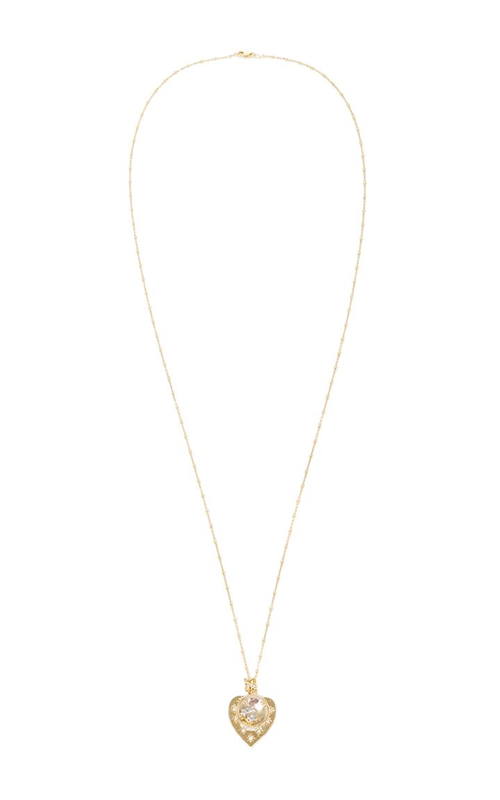 Loquet London 14k Yellow Gold Moon And Snowflake Christmas Locket