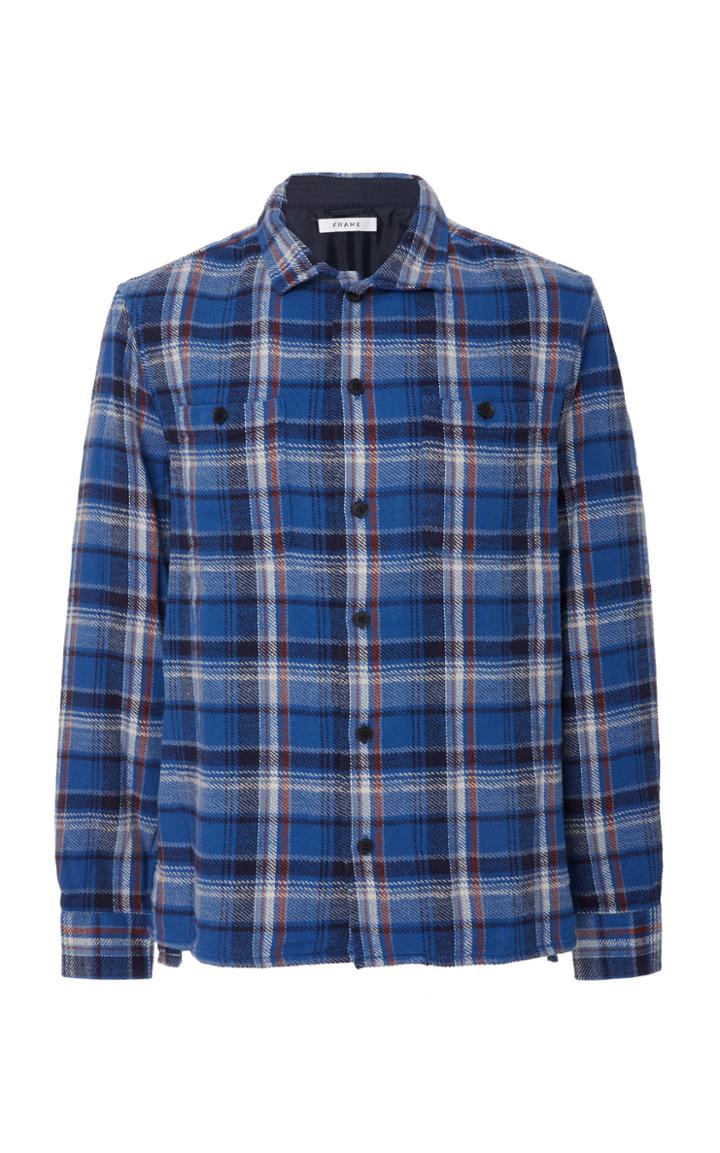 Frame Denim Plaid Flannel Shirt Jacket