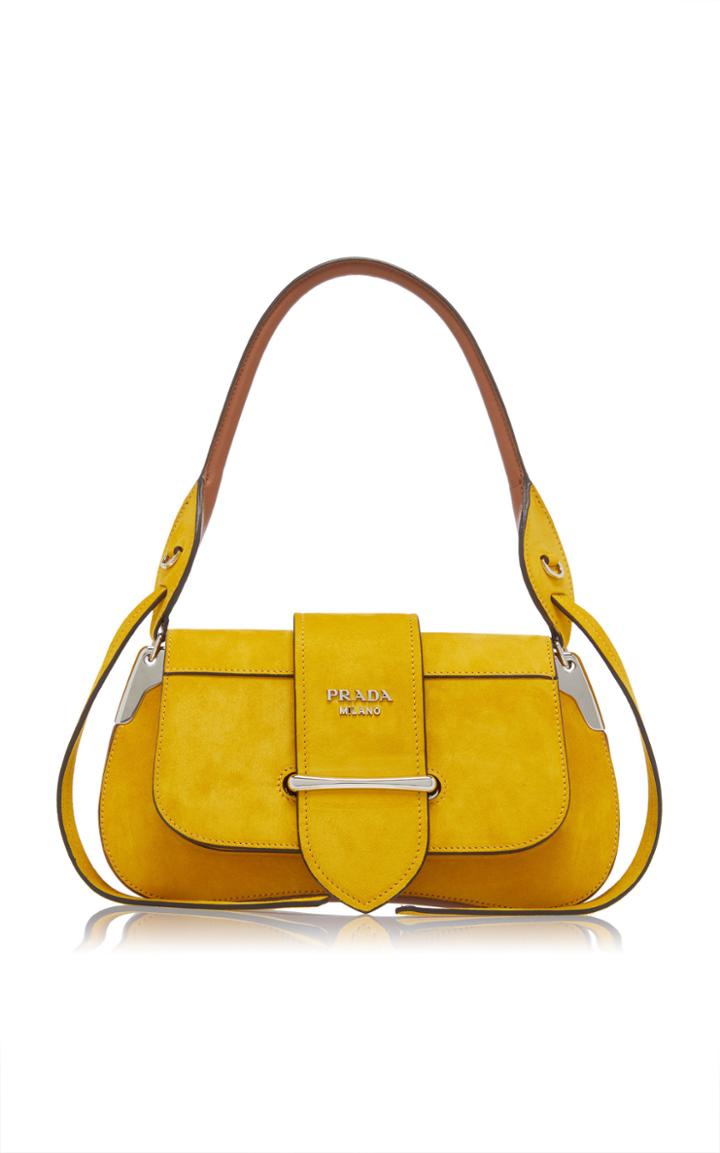 Prada Suede Top Handle Bag