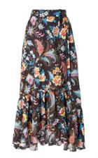Etro Cheshire Printed Cotton Midi Skirt